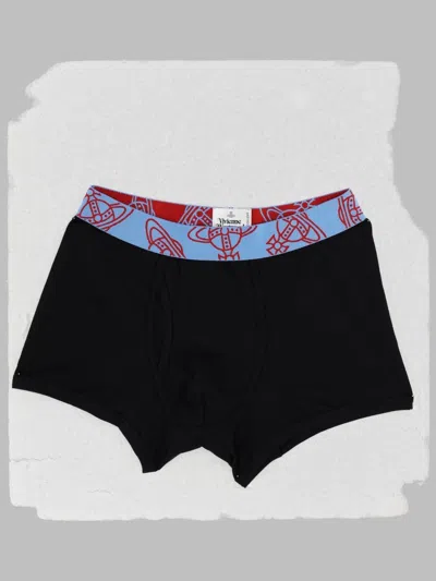 Vivienne Westwood Set Da Due Boxer In Cotone In Black