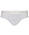 Vivienne Westwood Set Of Three Cotton Briefs With Logoed Elastic Band In Gray