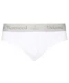 Vivienne Westwood Set Of Two Cotton Briefs With Logoed Elastic Band In White