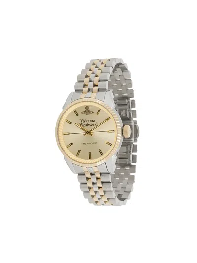 Vivienne Westwood Ladies Seymour Watch In Silver/gold