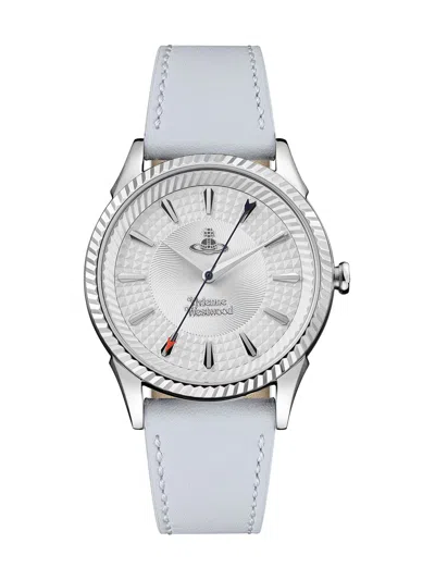 Vivienne Westwood Seymour Logo 38mm Quartz Watch In White