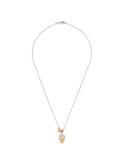 Vivienne Westwood Shark Tooth Pendant Necklace In Gold
