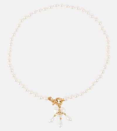 Vivienne Westwood Sheryl Faux Pearl Gold-plated Necklace