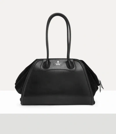 Vivienne Westwood Shirley Holdall Shiny Veg Tan/suede Black