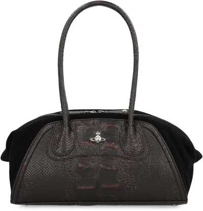 Vivienne Westwood Shirley Small Handbag In Leather In Brown