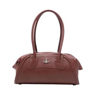 Pre-owned Vivienne Westwood Shirley Small Holdall 'chestnut' | Tan | Women's Size Onesize