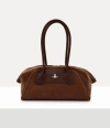 Vivienne Westwood Shirley Small Holdall Leather Chocolate-brown