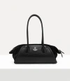 Vivienne Westwood Shirley Small Holdall Shiny Veg Tan/suede Black