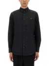 Vivienne Westwood Classic Long-sleeve Shirt With Embroidered Detail In Black