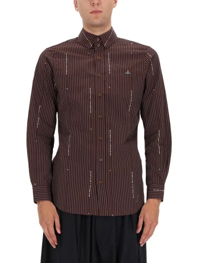 Vivienne Westwood Shirt Krall In Brown