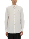 Vivienne Westwood Shirt With Subtle Orb Embroidery And Tailored Fit In Multi