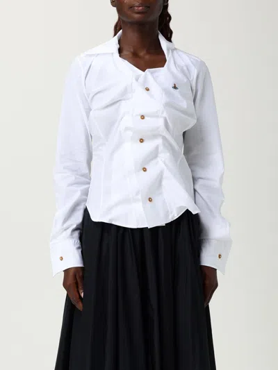 VIVIENNE WESTWOOD SHIRT VIVIENNE WESTWOOD WOMAN COLOR WHITE,H37915001