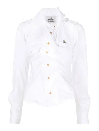 Vivienne Westwood Shirt With Pattern In Blanco