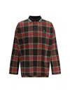 Vivienne Westwood Crewneck Sweater With Plaid Pattern And Button Detail