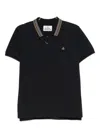 Vivienne Westwood Classic Cotton Pique Polo Shirt In Black