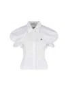 Vivienne Westwood Relaxed Fit Top Puff Sleeves In White