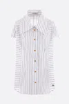 Vivienne Westwood Cotton Shirt With All-over Logo Print In Neutral