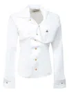 Vivienne Westwood Deconstructed Button-up Shirt In White