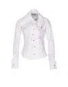 Vivienne Westwood Distorted Silhouette White Cotton Shirt With Asymmetrical Hem In White