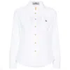 Vivienne Westwood Embroidery Orb Buttoned Shirt In White