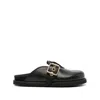 Vivienne Westwood New oz Clogs Veget Tanned Leather Black 7-40 Women In Black