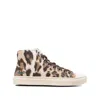 Vivienne Westwood High-top Plimsoll Printed Canvas Leopard 6-39 Women In Brown