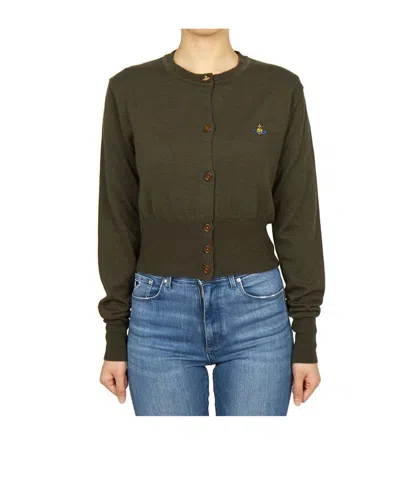 Vivienne Westwood Short Cardigan In Green