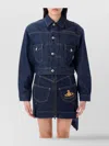Vivienne Westwood Mens Sailor Asymmetric Cotton-linen Denim Mini Skirt Indigo