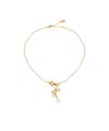 Vivienne Westwood Sheryl Faux Pearl Gold-plated Necklace In Yellow