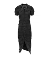 Vivienne Westwood Pulling Dress Print Organic Piquet Grey-overdye-vw-grid L Women In Black