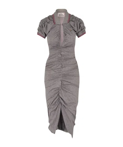 Vivienne Westwood Short Sleeve Dress In Gray