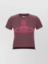 Vivienne Westwood Burgundy Paris Orb Mini Peru T-shirt In Brown