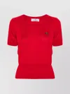 Vivienne Westwood Bea Knitted Short-sleeved Top Clothing In Red