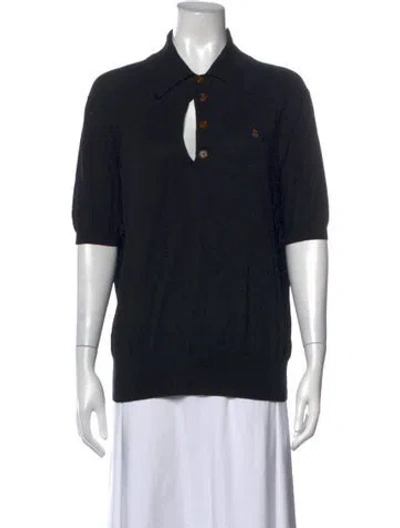 Pre-owned Vivienne Westwood Short Sleeve Polo In Black