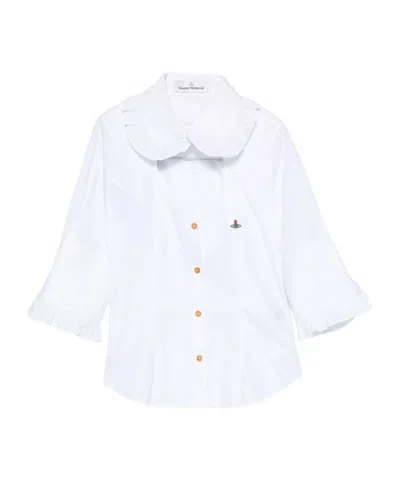 Vivienne Westwood Short Sleeve Shirt In White