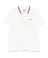 Vivienne Westwood Ribbed Collar Short Sleeves T-shirt In White
