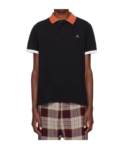 Vivienne Westwood Polo With Logo In Black