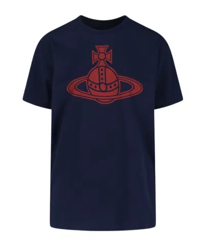 VIVIENNE WESTWOOD VIVIENNE WESTWOOD ORB PRINTED CREWNECK T-SHIRT