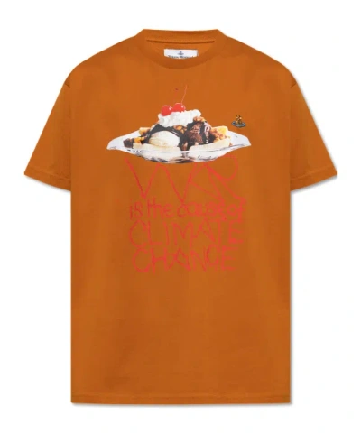 Vivienne Westwood Short-sleeved T-shirt In Orange