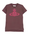Vivienne Westwood Graphic Orb Print Short Sleeve T-shirt In Red