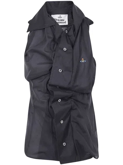 Vivienne Westwood Short Sleeves Drunken Shirt Clothing