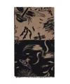 Vivienne Westwood Short Tassel Scarf In Black