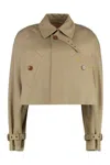 Vivienne Westwood Casual Jacket With Embroidered Detail And Epaulettes In Brown