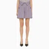 Vivienne Westwood Short W Cj Lilac Striped Cotton Women In Purple