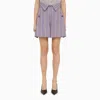 Vivienne Westwood Short W Cj Lilac Striped Cotton Women In Purple