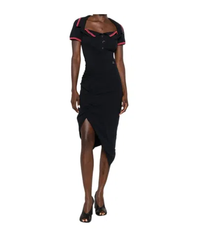 Vivienne Westwood Short-sleeved Dress In Black