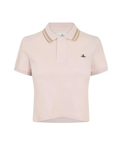 Vivienne Westwood Woman Polo Shirt Blush Size M Cotton In Pink