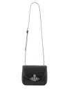 Vivienne Westwood Womens Black Linda Logo-plaque Leather Cross-body Bag In Black