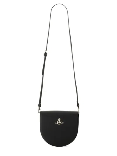Vivienne Westwood Shoulder Bag "saddle" In Black