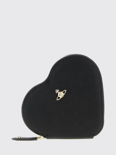 Vivienne Westwood 'new Heart' Crossbody Bag In Black
